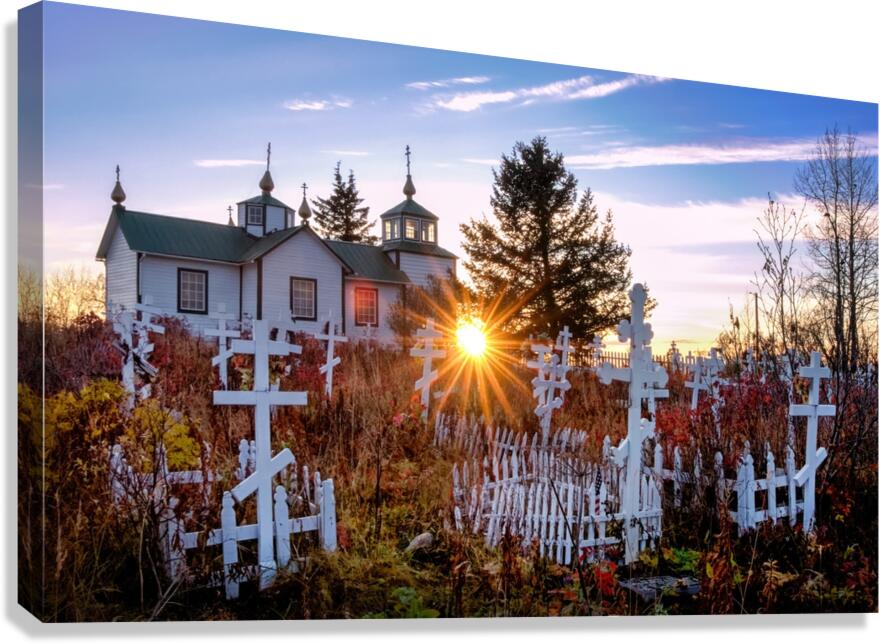 Orthodox Church Sunstar  Canvas Print