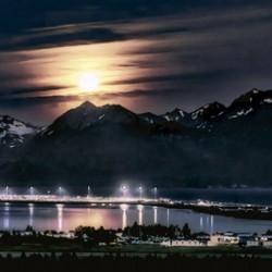 Moonlight over Homer Spit