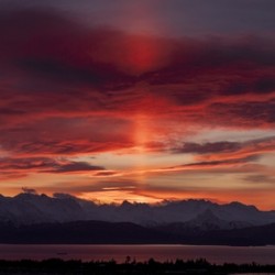 Sunrise Light Pillar