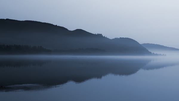 Netarts Bay in the Fog on Oregon Coast by Kathleen Reed