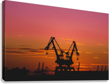 Industrial Sunset Canvas Print