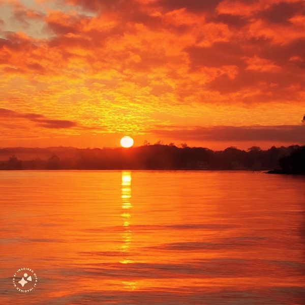 Ocean sunset AI by SgtPro
