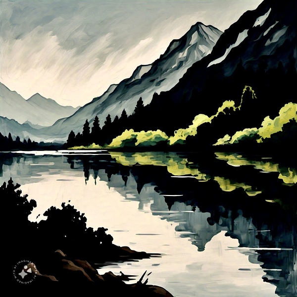 Ink brush landscape 1 by SgtPro