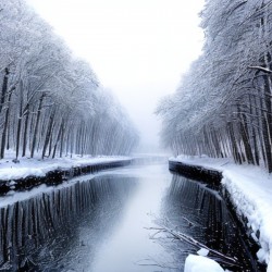 Driving on in winter 