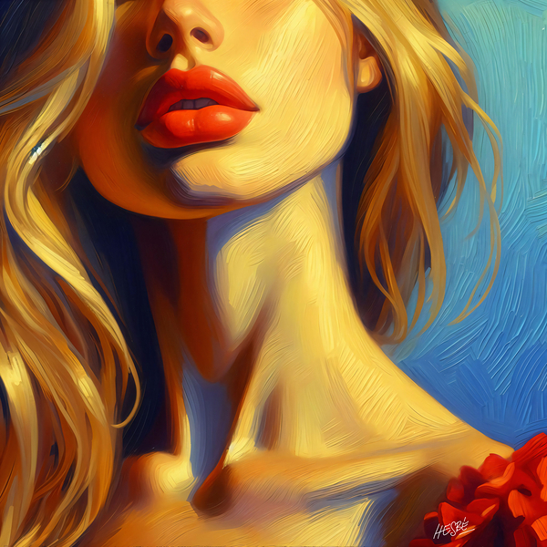 Red lips Print