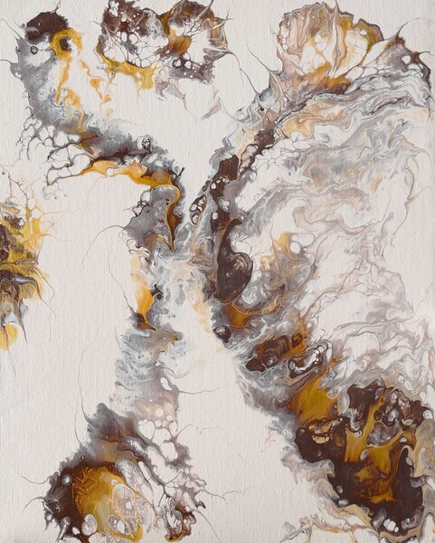 Butterfly - abstract acryl by Birgit Moldenhauer