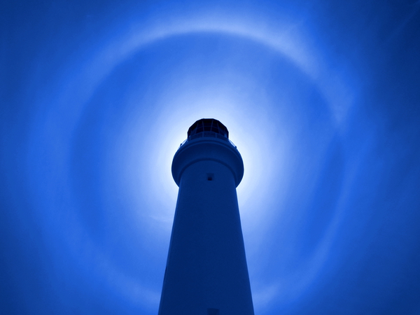 Lighthouse Effect - Blue Imprimer