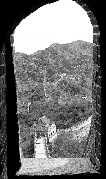 Window View Of The Great Wall by Birgit Moldenhauer