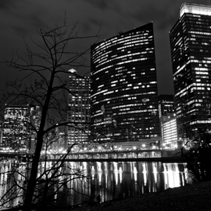 333 west wacker building at night  square 53 Bunn