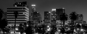 LA skyline from macarthur park  panoramic 2179 Ma
