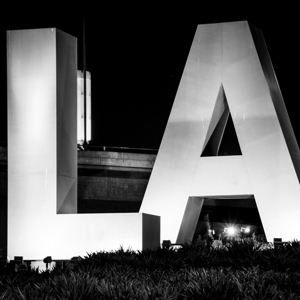 L A at night  square 2171 LA 13k