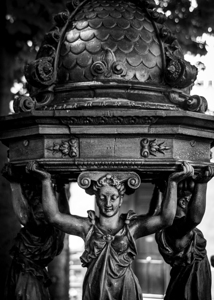a parisian water fountain  vertical 2459 Orchampt