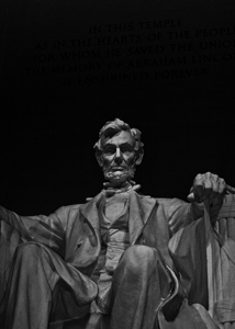 abraham lincoln statue lincoln memorial  vertical