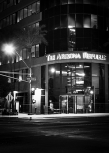 arizona republic building at night  vertical 315