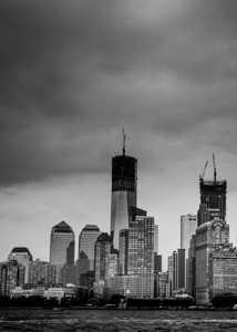 battery park lower manhattan skyline  vertical 14