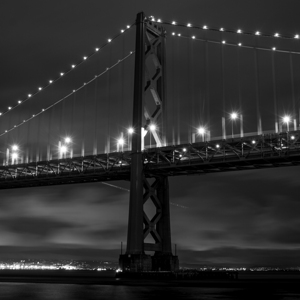 bay bridge spire night  square 2782 Purcell 13k.j