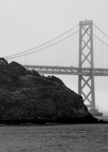 bay bridge yerba buena island afternoon mist  ver