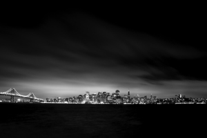 blanket fog above downtown san francisco  horizon