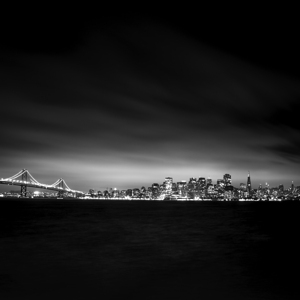 blanket fog above downtown san francisco  square