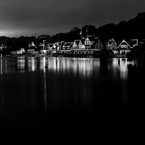 boathouse row at night  square 981 Boat 13k