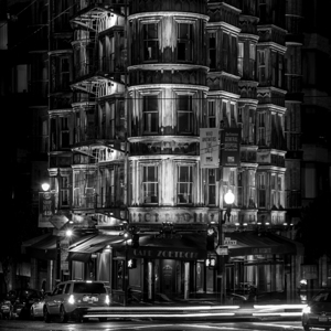 cafe zoetrope columbus drive kearny night  square