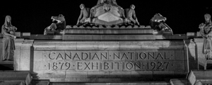 canadian national exhibition at night  panoramic