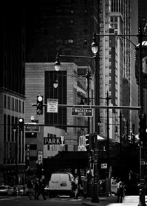 chicago cityscape wacker wabash  vertical 2030 Pa