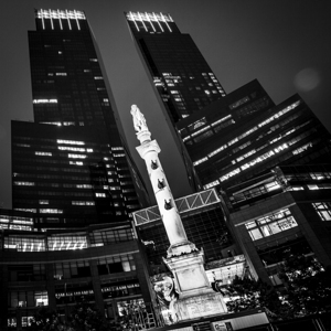 columbus circle at night  square 1421 Columbus 13