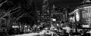 columbus drive night transamerica tower  panorami