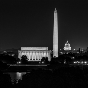dc skyline at night  square 395 District 13k