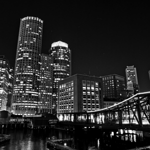 downtown boston skyline at night  square 4501 Hoo