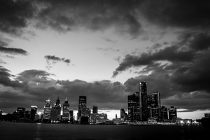 downtown detroit skyline  horizontal 554 Gratiot