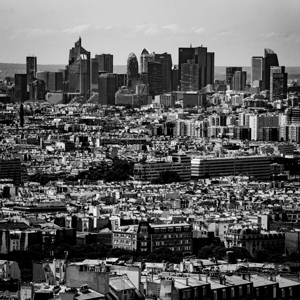 downtown paris skyline from sacre coeur  square 2