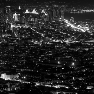 downtown san francisco night  square 2898 Rincon