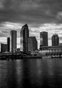 downtown tampa skyline at dusk  vertical 1115 Pla