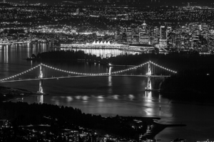 downtown vancouver at night cypress mountain  hor