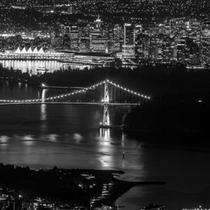 downtown vancouver at night cypress mountain  squ