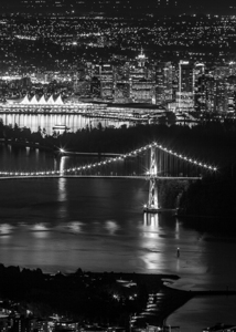 downtown vancouver at night cypress mountain  ver