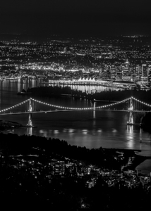 downtown vancouver bc at night  vertical 2629 Cyp