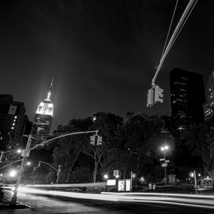 empire state building at night  square 1411 Broad