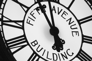 fifth avenue building clock face  horizontal 1413