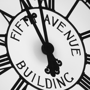 fifth avenue building clock face  square 1413 Bui