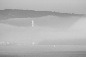 fog on san francisco bay  horizontal 2784 Sail 13