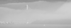fog on san francisco bay  panoramic 2784 Sail 13k