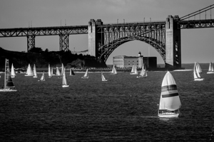 fort point sail boats san francisco bay  horizont