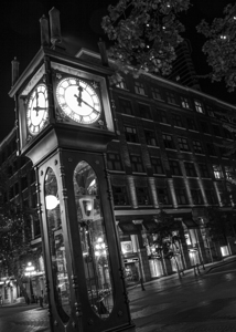 gastown steam clock at night  vertical 2647 Steam