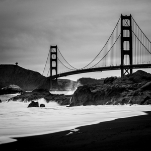 golden gate bridge baker beach  square 487 Baker