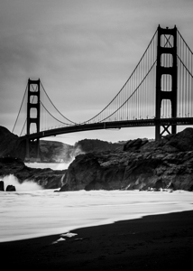 golden gate bridge baker beach  vertical 487 Bake