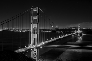 golden gate bridge night battery spencer  horizon