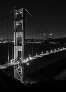 golden gate bridge night from marin headlands  ve